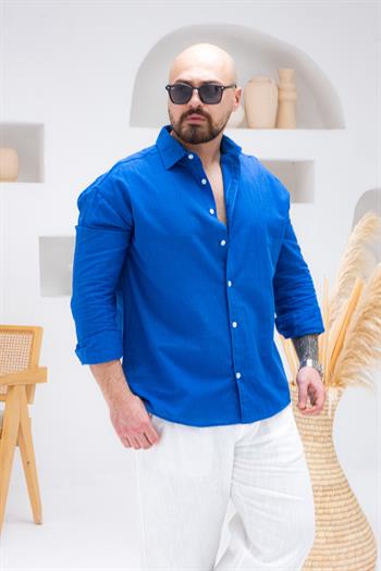 Rahat Kalıp Keten Gömlek (GMM62)