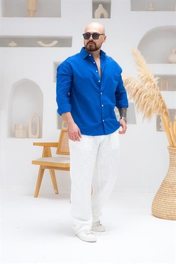 Rahat Kalıp Keten Gömlek (GMM62)