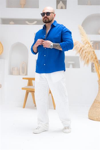 Rahat Kalıp Keten Gömlek (GMM62)