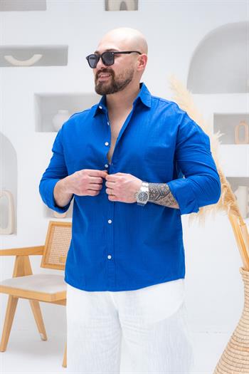 Rahat Kalıp Keten Gömlek (GMM62)
