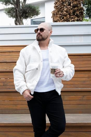 Rahat Kalıp Kıvırcık Peluş Mont (MTB08)