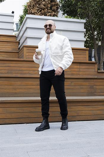 Rahat Kalıp Kıvırcık Peluş Mont (MTB08)