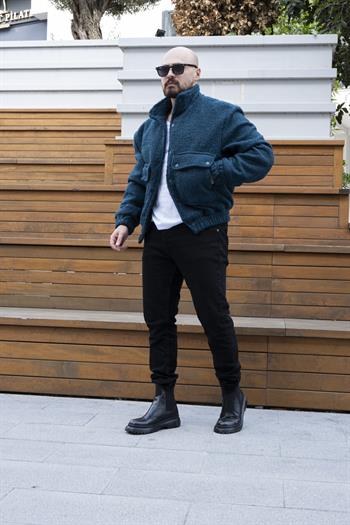 Rahat Kalıp Kıvırcık Peluş Mont (MTM08)