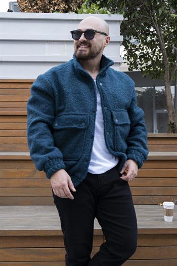 Rahat Kalıp Kıvırcık Peluş Mont (MTM08)