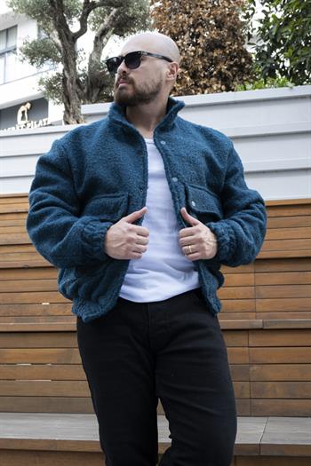 Rahat Kalıp Kıvırcık Peluş Mont (MTM08)