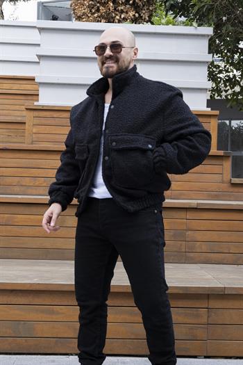 Rahat Kalıp Kıvırcık Peluş Mont (MTS08)