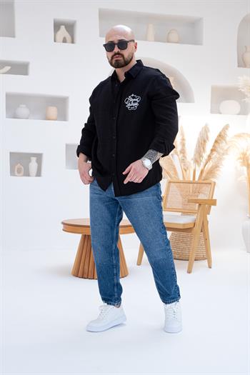 Rahat Kalıp Nakış Detaylı Gömlek (GMS83)