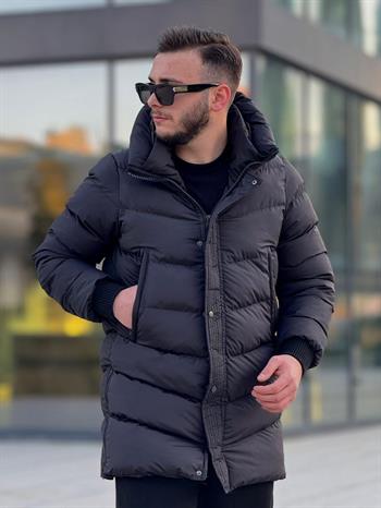 Rahat Kalıp Uzun Şişme Mont (İGS02)