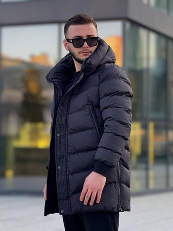 Rahat Kalıp Uzun Şişme Mont (İGS02)