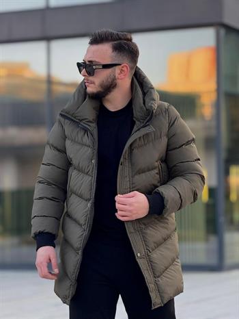 Rahat Kalıp Uzun Şişme Mont (İGY02)