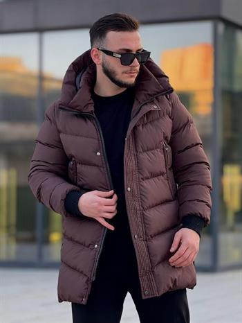 Rahat Kalıp Uzun Şişme Mont (İGB02)