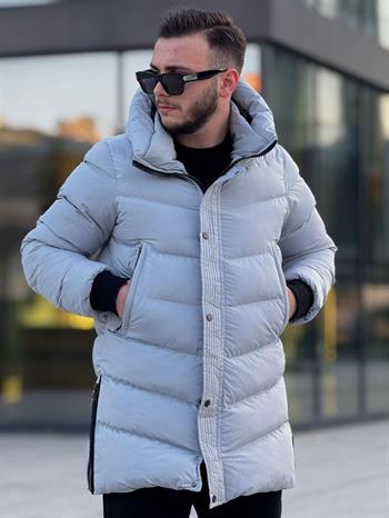 Rahat Kalıp Uzun Şişme Mont (İGG02)