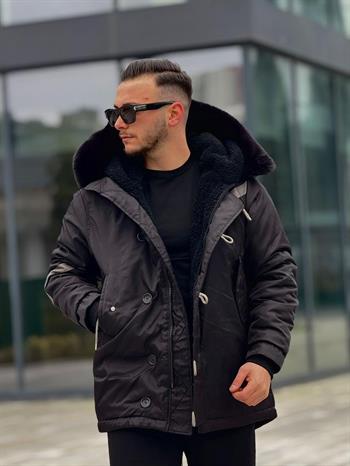 Rahat Kalıp Yaka Detaylı Mont (İGS01)