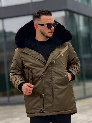 Rahat Kalıp Yaka Detaylı Mont (İGY01)