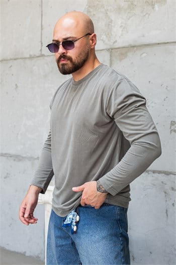 Rahat Kesim Dökümlü Tensel Erkek Sweatshirt (SVTY98)
