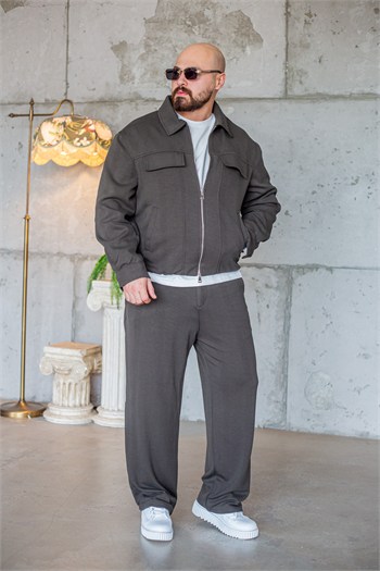 Rahat Kesim Kapaklı Cepli Oversize Erkek Takım (TKMY67)