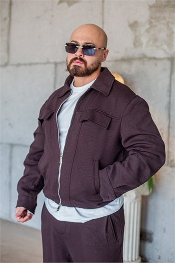 Rahat Kesim Kapaklı Cepli Oversize Erkek Takım (TKMKA67)
