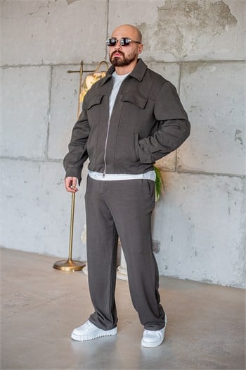 Rahat Kesim Kapaklı Cepli Oversize Erkek Takım (TKMY67)