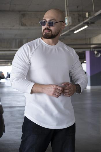 Reglan Kol Desenli Sweatshirt (SVTB13)