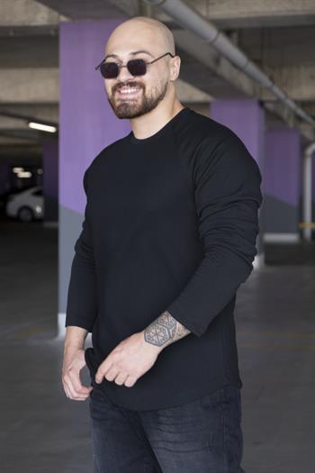 Reglan Kol Desenli Sweatshirt (SVTS13)