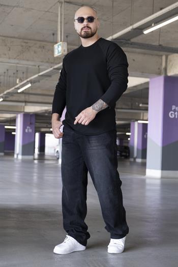 Reglan Kol Desenli Sweatshirt (SVTS13)