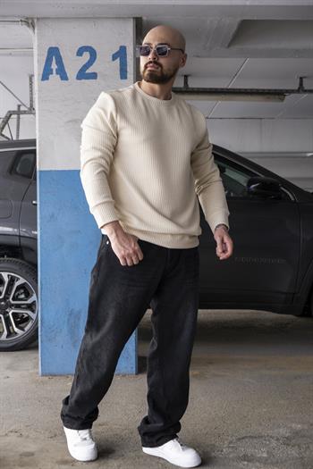 Regular Fit Waffle Kumaş Sweatshirt (SVTK06)