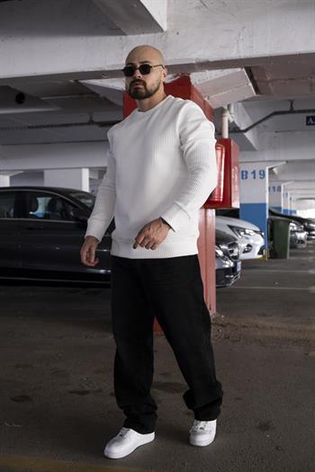 Regular Fit Waffle Kumaş Sweatshirt (SVTB06)