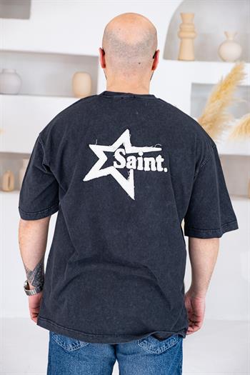 Saint Vintage Yıkamalı Oversize T-Shirt (TSS73)