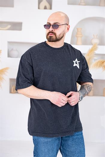 Saint Vintage Yıkamalı Oversize T-Shirt (TSS73)