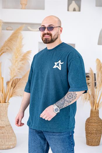 Saint Vintage Yıkamalı Oversize T-Shirt (TSM73)
