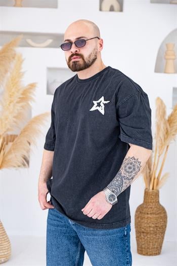 Saint Vintage Yıkamalı Oversize T-Shirt (TSS73)