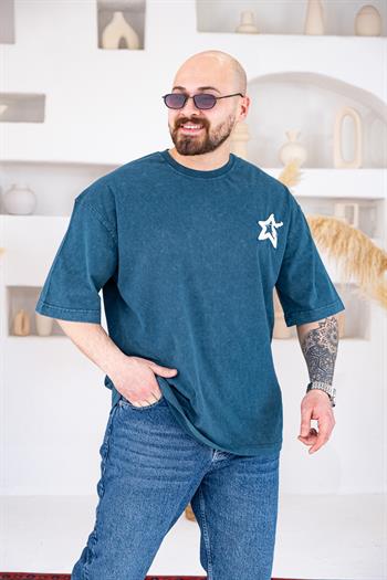 Saint Vintage Yıkamalı Oversize T-Shirt (TSM73)