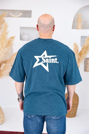 Saint Vintage Yıkamalı Oversize T-Shirt (TSM73)