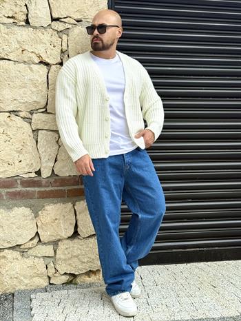 Selanik Örme Rahat Kalıp Hırka (MEVB52)