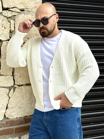 Selanik Örme Rahat Kalıp Hırka (MEVB52)