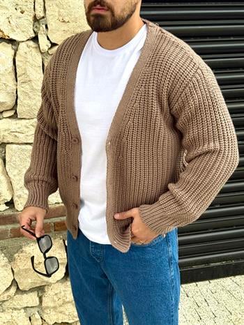 Selanik Örme Rahat Kalıp Hırka (MEVKA52)