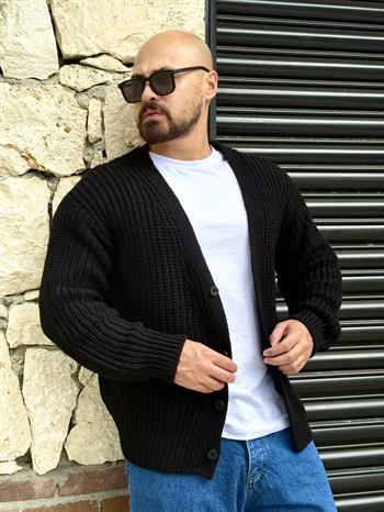 Selanik Örme Rahat Kalıp Hırka (MEVS52)