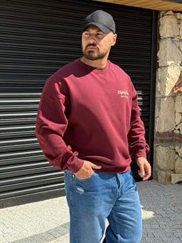 Sırt Detaylı Üç İplik Oversize Sweatshirt (SVTBO53)