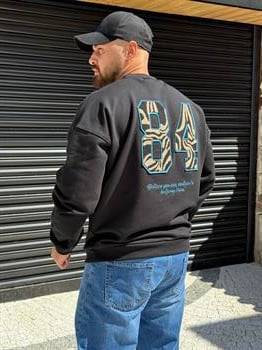 Sırt Detaylı Üç İplik Oversize Sweatshirt (SVTS53)