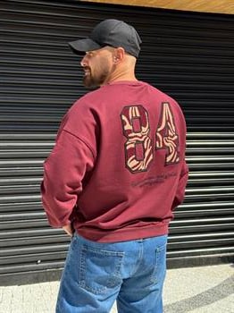 Sırt Detaylı Üç İplik Oversize Sweatshirt (SVTBO53)