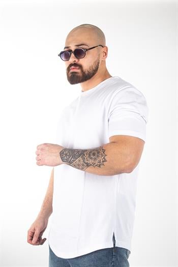 Slim Fit Oval Kesim T-Shirt (TSB06-OVAL-KESİM)