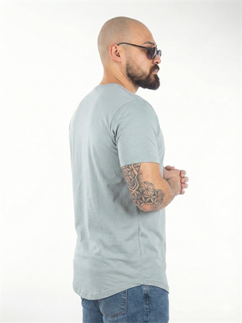 Slim Fit Oval Kesim T-Shirt (TSG06-OVAL-KESİM)