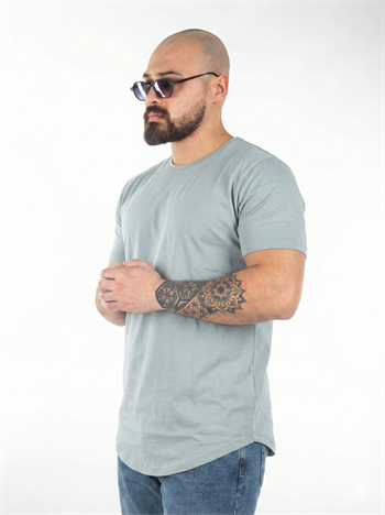 Slim Fit Oval Kesim T-Shirt (TSG06-OVAL-KESİM)