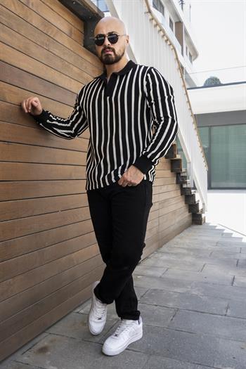 Slim Fit Polo Yaka Örme Triko (SVTS16)