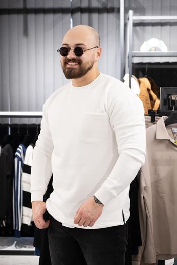 Slim Fit Şardonlu Sweatshirt (K-SWTB8)