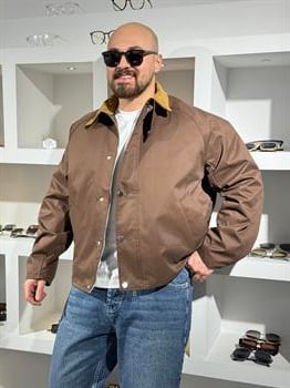 Su Geçirmez Kadife Yaka Detaylı Mont (MTKA62)