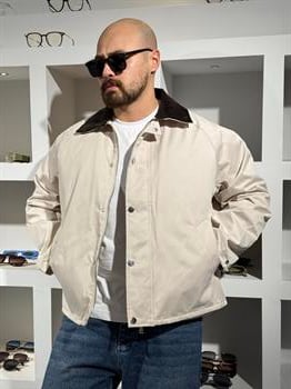 Su Geçirmez Kadife Yaka Detaylı Mont (MTKR62)