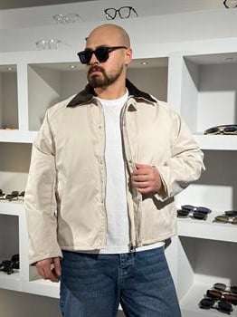 Su Geçirmez Kadife Yaka Detaylı Mont (MTKR62)