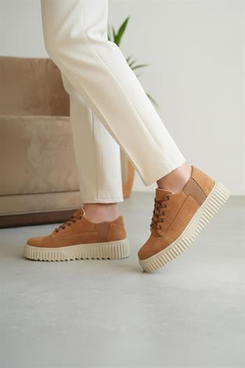 Taba Premium Süet Erkek Sneaker (AYKT04)
