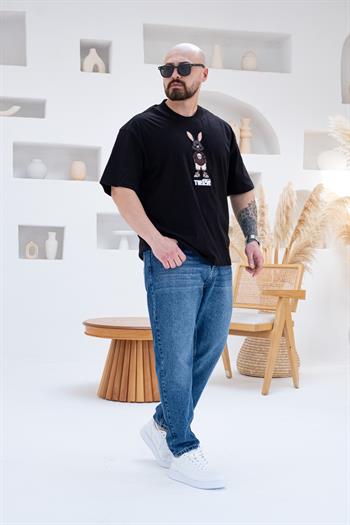 Tavşan Karakter Nakışlı Oversize T-shirt(TSS54)